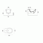 GSI Ceramica Classic Bidet wiszący 55x37 biały połysk 8765111