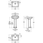 Ideal Standard Waverley Postument biały U470001