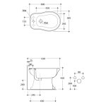 Kerasan Retro Bidet Stojący 38,5x60 cm biały 102001