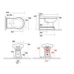 Kerasan Retro Bidet Stojący 39x61 cm Biały 102201