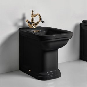 Kerasan Waldorf Bidet stojący 37x55 cm czarny 4121K5