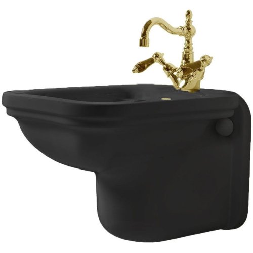   Kerasan Waldorf Bidet wiszący 37x55 cm czarny 4125K5