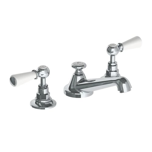 Lefroy Brooks Classic Bateria umywalkowa 3-otworowa z korkiem klik-klak Chrom WL1220CP