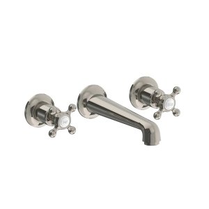 Lefroy Brooks Classic Bateria umywalkowa 3-otworowa podtynkowa Silver Nickel CH1212NK