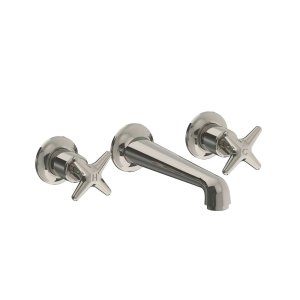 Lefroy Brooks Classic Bateria umywalkowa 3-otworowa podtynkowa Silver Nickel LS1212NK