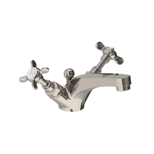Lefroy Brooks Classic Bateria umywalkowa jednootworowa z korkiem automatycznym Silver Nickel LB1185NK