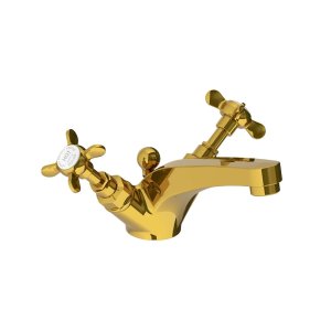 Lefroy Brooks Classic Bateria umywalkowa jednootworowa z korkiem automatycznym Polished Brass LB1185PB