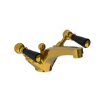 Lefroy Brooks Classic Bateria umywalkowa jednootworowa z korkiem automatycznym Antique Gold BL1185AG
