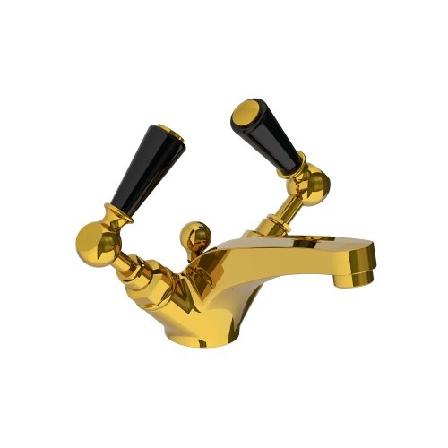 Lefroy Brooks Classic Bateria umywalkowa jednootworowa z korkiem automatycznym Polished Brass BL1185PB
