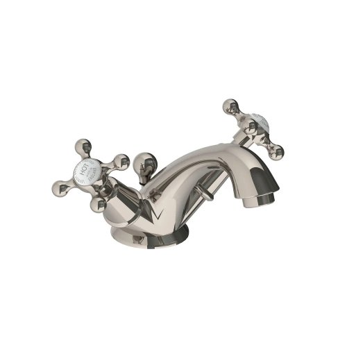 Lefroy Brooks Classic Bateria umywalkowa jednootworowa z korkiem automatycznym Silver Nickel CH1189NK