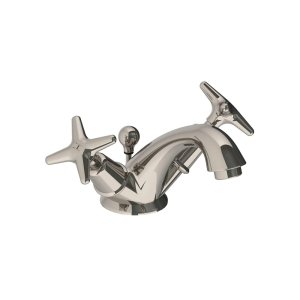 Lefroy Brooks Classic Bateria umywalkowa jednootworowa z korkiem automatycznym Silver Nickel LS1189NK