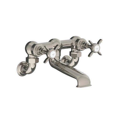 Lefroy Brooks Classic Bateria wannowa 2-otworowa ścienna Silver Nickel LB1151NK