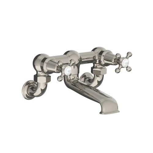Lefroy Brooks Classic Bateria wannowa 2-otworowa ścienna Silver Nickel CH1151NK