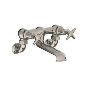 Lefroy Brooks Classic Bateria wannowa 2-otworowa ścienna Silver Nickel LS1151NK