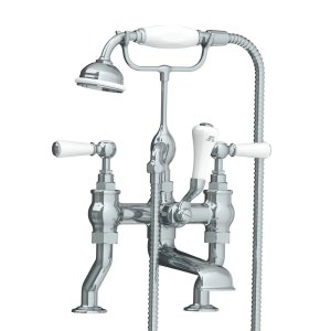 Lefroy Brooks Classic Bateria wannowa 2-otworowa z zestawem prysznicowym Chrom WL1100CP