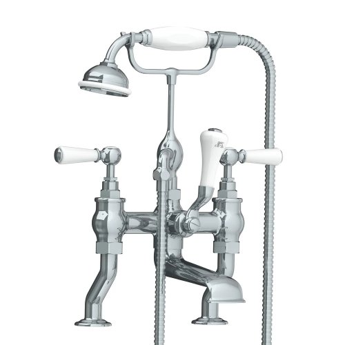 Lefroy Brooks Classic Bateria wannowa 2-otworowa z zestawem prysznicowym Chrom WL1100CP