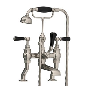 Lefroy Brooks Classic Bateria wannowa 2-otworowa z zestawem prysznicowym Silver Nickel BL1100NK