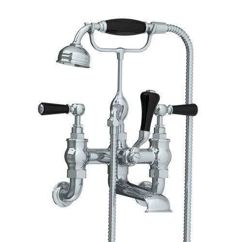 Lefroy Brooks Classic Bateria wannowa ścienna z zestawem prysznicowym Chrom BL1166CP