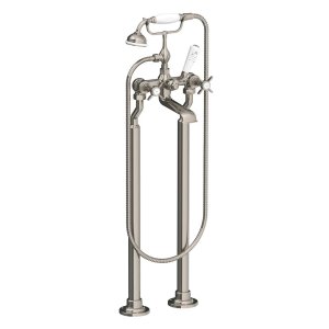Lefroy Brooks Classic Bateria wannowa wolnostojąca z zestawem prysznicowym Silver Nickel LB1144NK