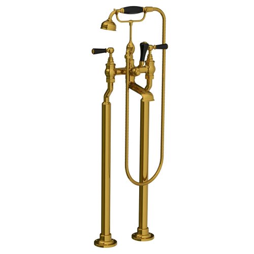 Lefroy Brooks Classic Bateria wannowa wolnostojąca z zestawem prysznicowym Antique Gold BL1144AG