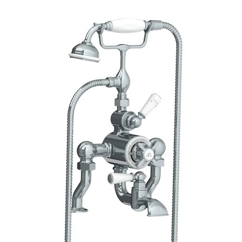Lefroy Brooks Classic Bateria wannowa termostatyczna 2-otworowa z zestawem prysznicowym Chrom DM/GD8823CP
