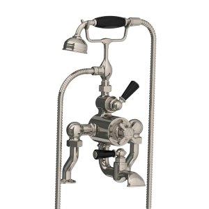 Lefroy Brooks Classic Bateria wannowa termostatyczna 2-otworowa z zestawem prysznicowym Silver Nickel DM/BL8823NK
