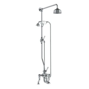Lefroy Brooks Classic Bateria wannowa termostatyczna 2-otworowa z deszczownicą Ø 129 mm i zestawem prysznicowym Chrom DMGD8824CP
