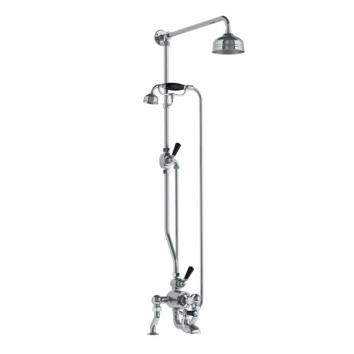Lefroy Brooks Classic Bateria wannowa termostatyczna 2-otworowa z deszczownicą Ø 200 mm i zestawem prysznicowym Chrom DMBL8825CP