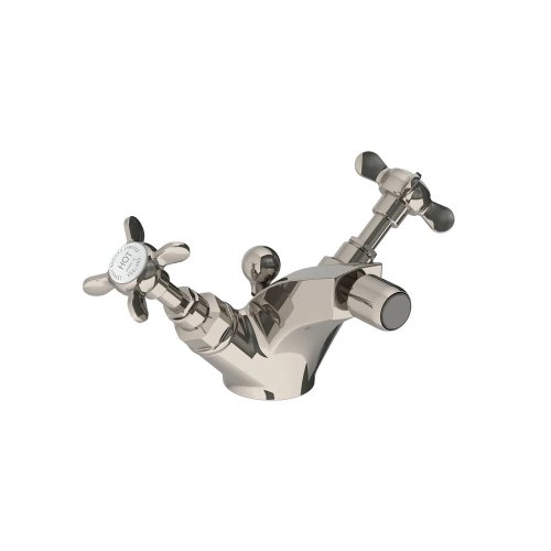 Lefroy Brooks Classic Bateria bidetowa z korkiem automatycznym Silver Nickel LB1195NK