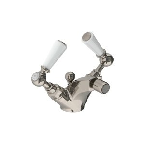 Lefroy Brooks Classic Bateria bidetowa z korkiem automatycznym Silver Nickel WL1195NK