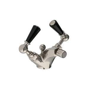 Lefroy Brooks Classic Bateria bidetowa z korkiem automatycznym Silver Nickel BL1195NK