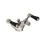 Lefroy Brooks Classic Bateria bidetowa z korkiem automatycznym Silver Nickel BL1195NK