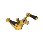 Lefroy Brooks Classic Bateria bidetowa z korkiem automatycznym Polished Brass BL1195PB
