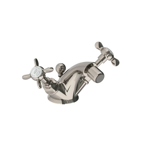Lefroy Brooks Classic Bateria bidetowa z korkiem automatycznym Silver Nickel LB1199NK
