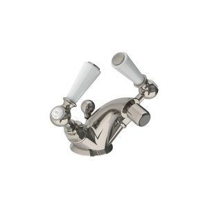 Lefroy Brooks Classic Bateria bidetowa z korkiem automatycznym Silver Nickel WL1199NK