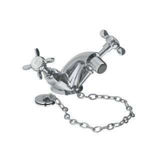 Lefroy Brooks Classic Bateria bidetowa z korkiem na łańcuszku Chrom LBS1199CP