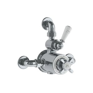 Lefroy Brooks Classic Bateria termostatyczna natryskowa z zaworem ciśnieniowym na jednodrożna Chrom GD8725CP