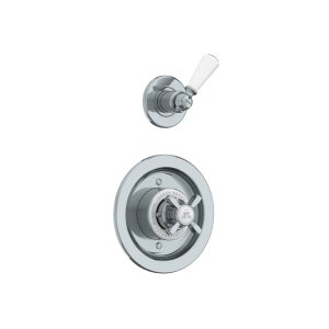 Lefroy Brooks Classic Bateria termostatyczna natryskowa podtynkowa z zaworem ciśnieniowym na jednodrożna Chrom GD8801CP
