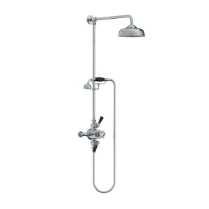 Lefroy Brooks Classic Bateria natryskowa termostatyczna ścienna z deszczownicą Ø 200 mm i zestawem prysznicowym Chrom BL8742CP