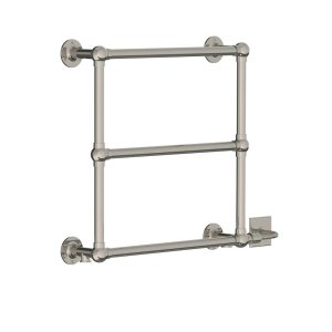 Lefroy Brooks Classic Grzejnik łazienkowy wodno-elektryczny Silver Nickel LB3208NK-DF