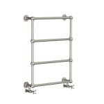 Lefroy Brooks Classic Grzejnik łazienkowy wodny 610x762 mm Silver Nickel LB3200NK
