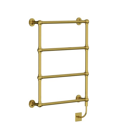 Lefroy Brooks Classic Grzejnik łazienkowy elektryczny 610x762 mm Polished Brass LB3200PB-SE