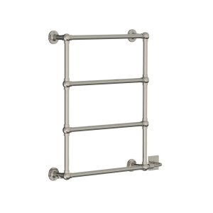 Lefroy Brooks Classic Grzejnik łazienkowy wodno-elektryczny 610x762 mm Silver Nickel LB3200NK-DF