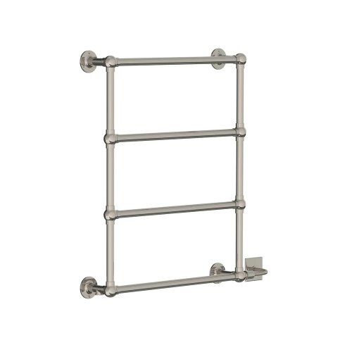 Lefroy Brooks Classic Grzejnik łazienkowy wodno-elektryczny 610x762 mm Silver Nickel LB3200NK-DF