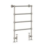 Lefroy Brooks Classic Grzejnik łazienkowy wodny 610x915 mm stojący Silver Nickel LB3203NK