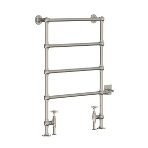 Lefroy Brooks Classic Grzejnik łazienkowy wodno-elektryczny 610x915 mm stojący Silver Nickel LB3203NK-DF