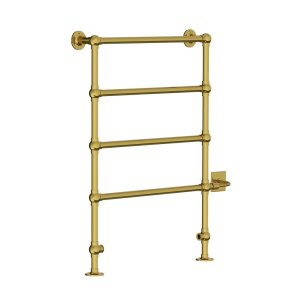 Lefroy Brooks Classic Grzejnik łazienkowy wodno-elektryczny 610x915 mm stojący Polished Brass LB3203PB-DF