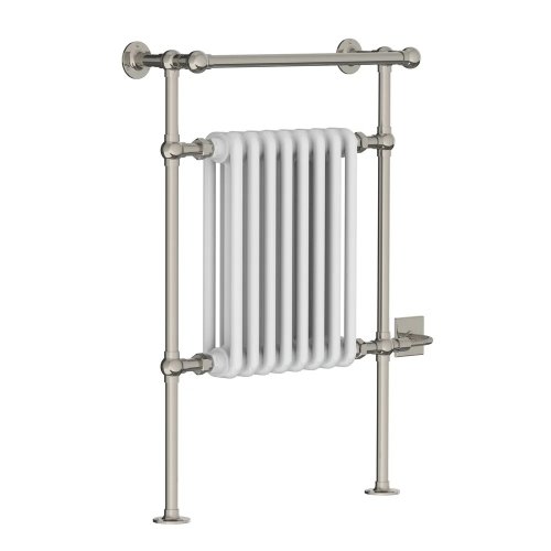 Lefroy Brooks Classic Grzejnik łazienkowy elektryczny 593x916 mm stojący Silver Nickel LB3202NK-SE