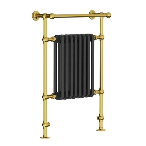 Lefroy Brooks Classic Grzejnik łazienkowy wodny 593x916 mm stojący Polished Brass BK3202PB