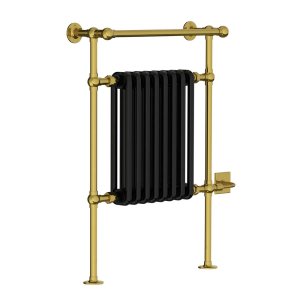 Lefroy Brooks Classic Grzejnik łazienkowy elektryczny 593x916 mm stojący Polished Brass BK3202PB-SE